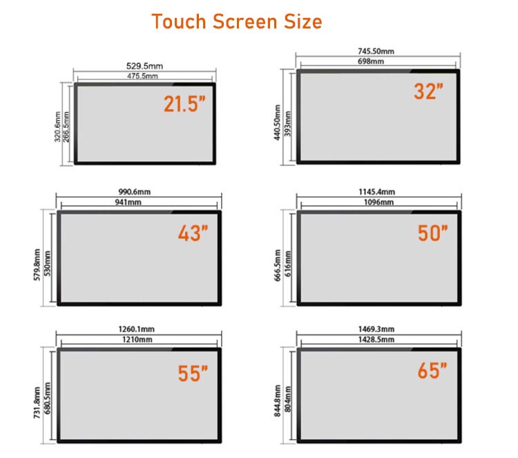 65 INCH INDOOR INTERACTIVE information KIOSK DIGITAL signage