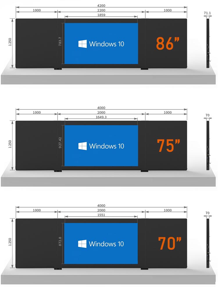 75 inch Multi PCAP Touch Interactive Blackboard