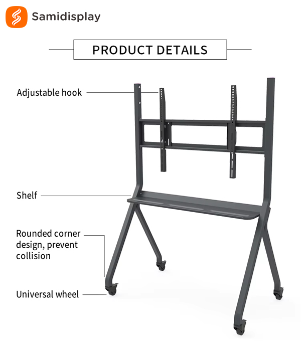 monitor stand with wheels