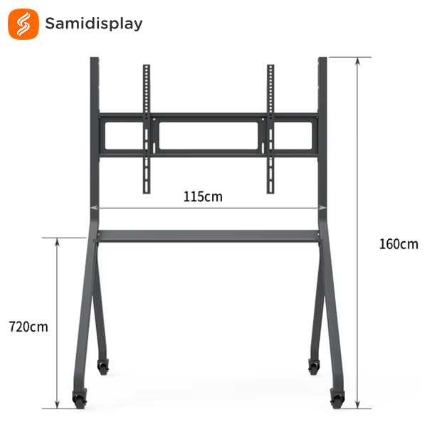 monitor floor stand with wheels