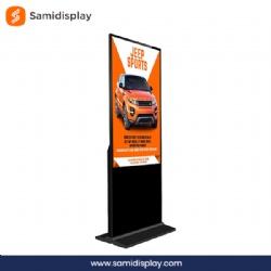 55 Inch Floor Stand Digital Signage Indoor LCD Interactive Display Boards