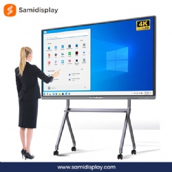 OEM 75 inch 4K LCD Display Interactive Flat Panel Smart Board
