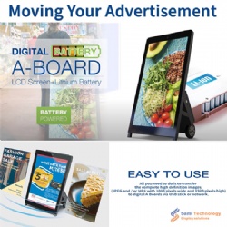 Battery Powered Movable Digital Kiosk