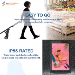 Battery Powered Movable Digital Kiosk