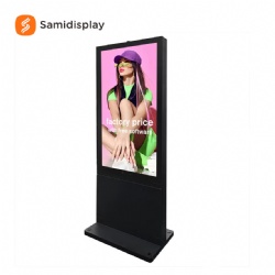 Floor Standing Digital Signage Kiosk 55 Inch Touch Screen