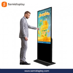 Indoor 4K Vertical Screen Touch Screen Kiosk Price Digital Signage Standee Display In Store