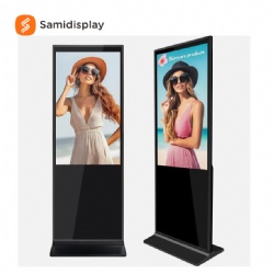 Indoor Digital Signage Display Touch Screen Floor Stand