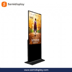 Interactive Mobile Display Advertising Kiosk Digital Screen Media Player Floor Standing Signage